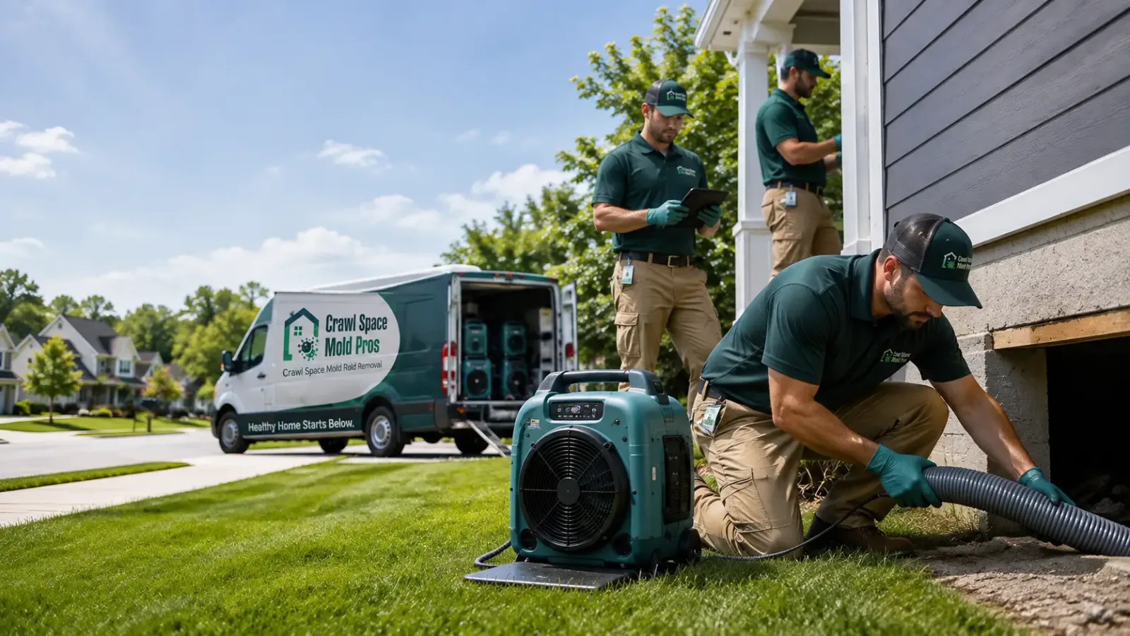 Crawl Space Mold Removal in Shirley, IN